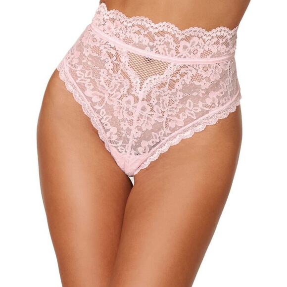 🦋B2G1🦋DREAMGIRL High-Waisted Cutout Back Lace Panty With Scalloped Lace Trim - Picture 1 of 5